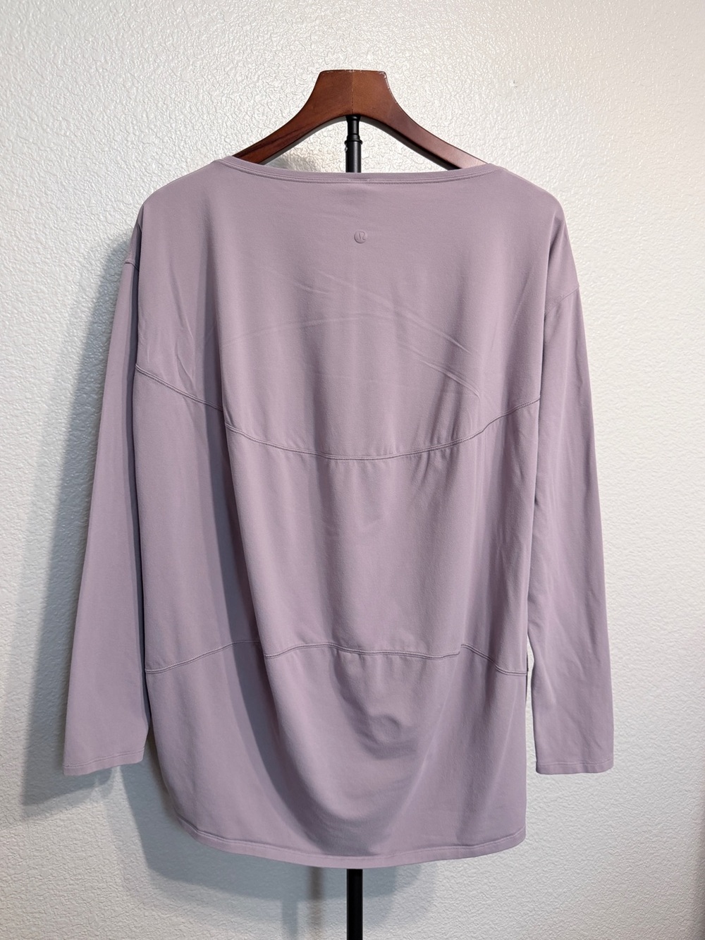 Lululemon Back in Action Lavender Lightweight Oversized Long Sleeve T-Shirt - 10